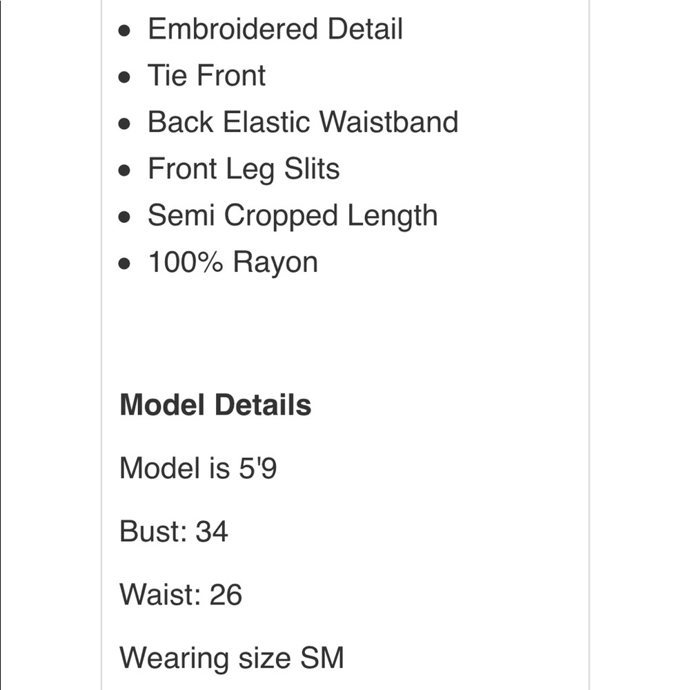 LAST 1️⃣ Montecito Embroidered Pant - Picture 5 of 5